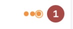 Pitch dots showing an upheld challenge — the called strike dot is circled