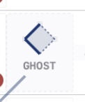 Scorecard cell showing ghost runner notation with dashed diamond at second base